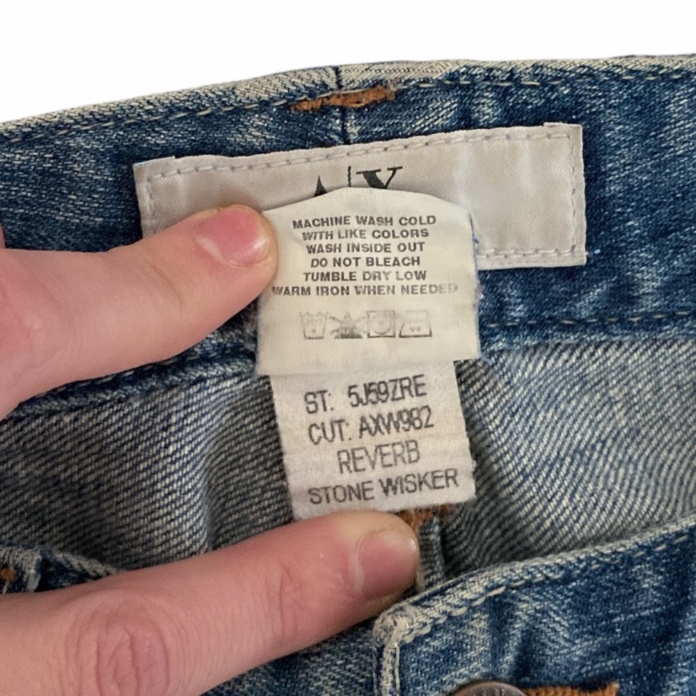 A/X Armani Exchange ‘Reverb’ Flare Jeans in ‘Stone Whisker’ Wash/Sz 4 Reg/EUC!!! - Picture 5 of 5